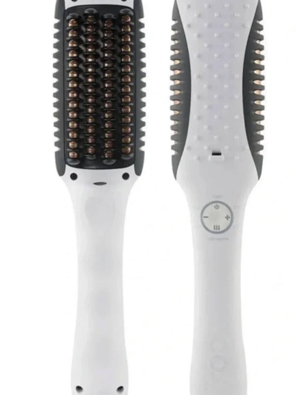 E-Styler Pro:White Ceramic Heated Straightening Brush for Women Hair